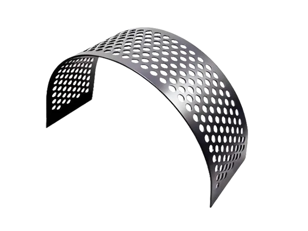 A stainless steel arch perforated screens